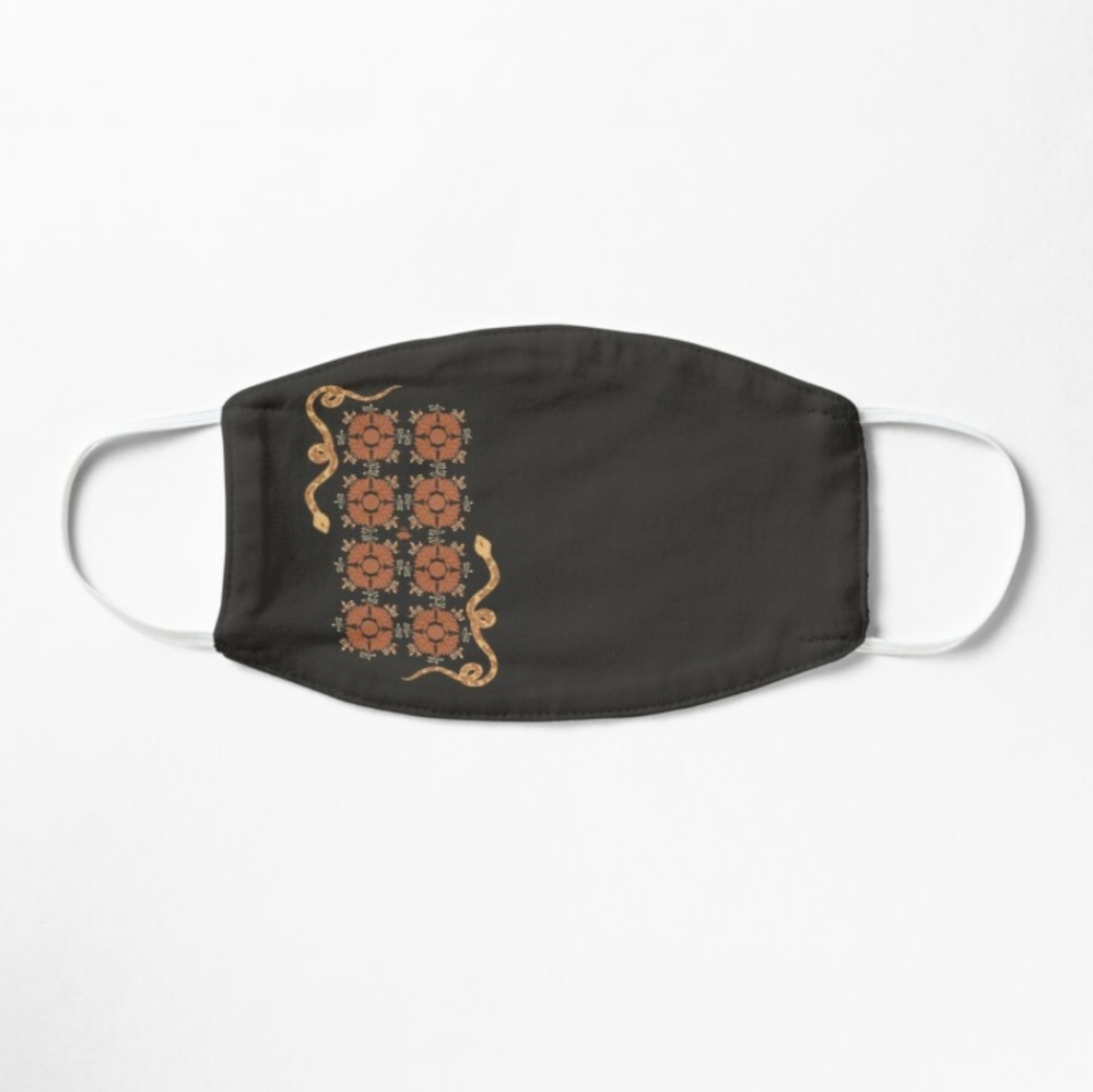 Snake mandala cotton mask